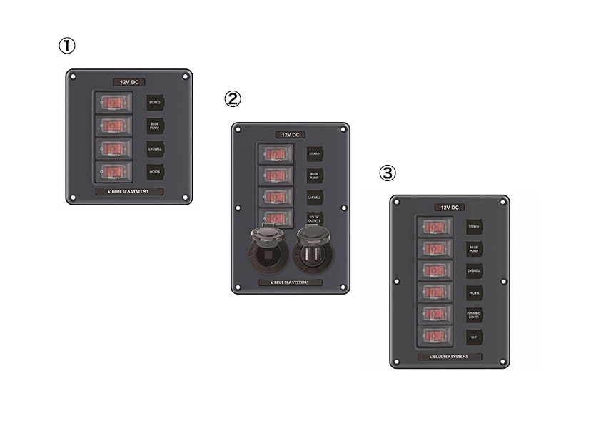 BLUE SEA 防水型サーキットブレーカーパネル