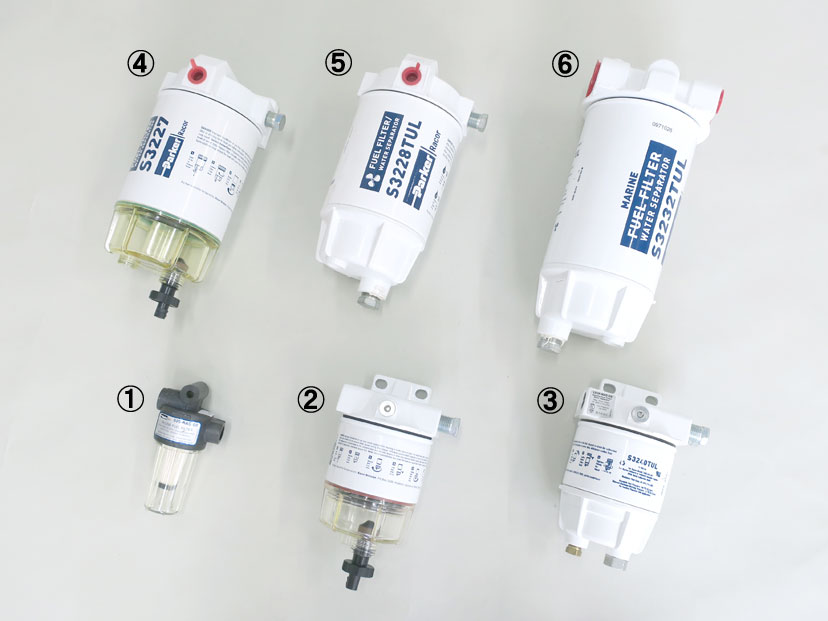 RACORガソリン用燃料フィルター＆油水分離器