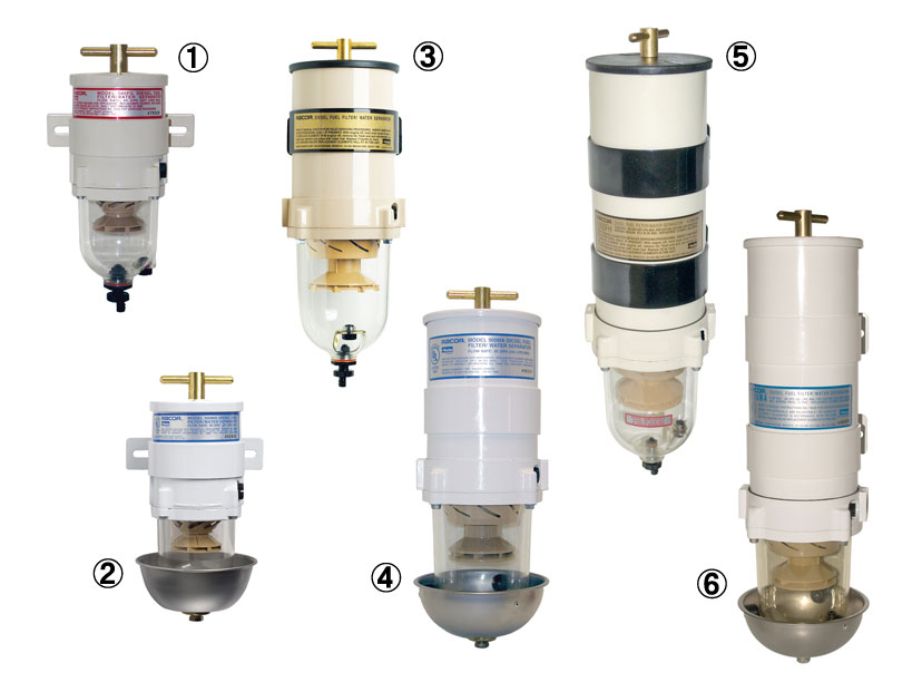 RACORディーゼル用燃料フィルター＆油水分離器（ターバインシリーズ）